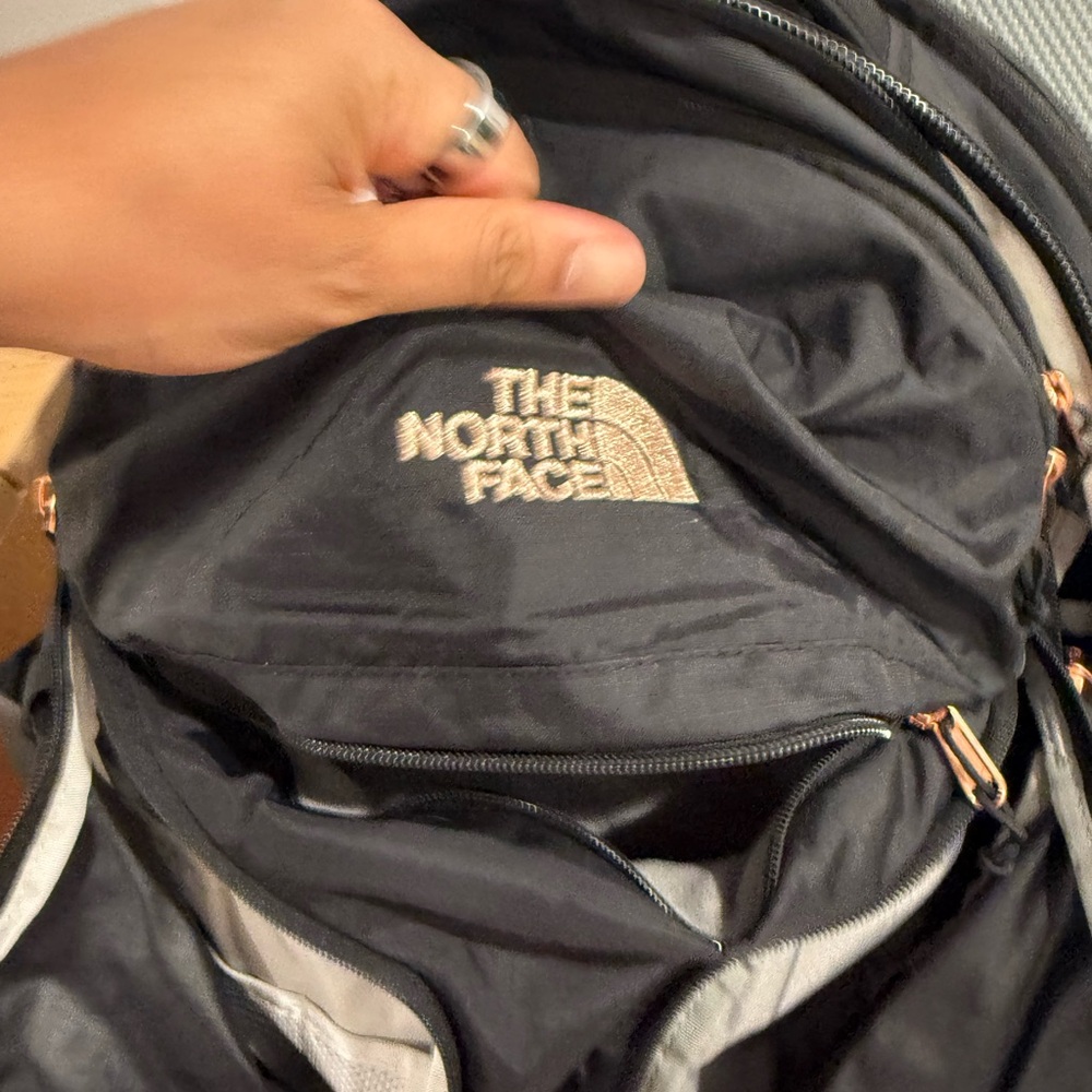 The North Face women’s Surge Luxe Black and rose gold Backpack - - Picture 2 of 12